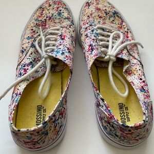 Mossimo Target Shoes Pollock Splatter Artsy 9